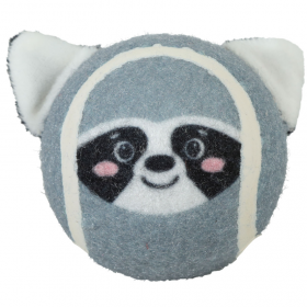 Кучешка играчка Zolux Tennis ball S Raccoon тенис топка във формата на енот със свирка